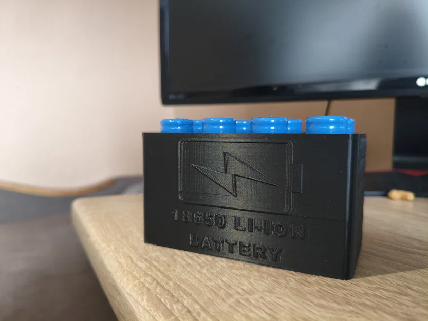 Hộp đựng pin 18650 chuyên dụng (8 ngăn) - Phụ kiện in 3D gọn gàng - Image 2