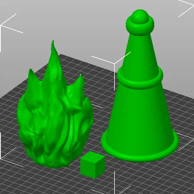 Mô hình ngọn đuốc 3 phần thiết kế in 3D độc đáo