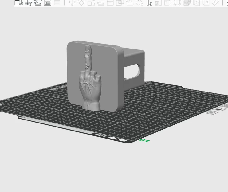 Phụ kiện trang trí móc kéo xe hình ngón tay độc lạ (Middle Finger) - Image 1