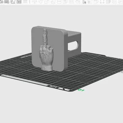 Phụ kiện trang trí móc kéo xe hình ngón tay độc lạ (Middle Finger)