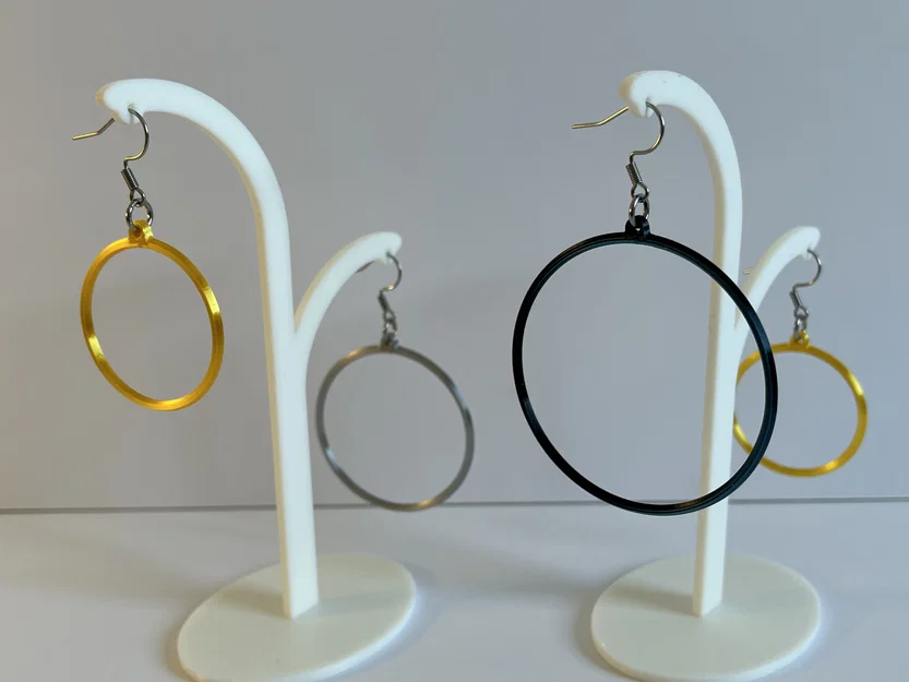 Bông tai dạng vòng (Hoop Earrings) - Tùy chỉnh tham số - Image 1