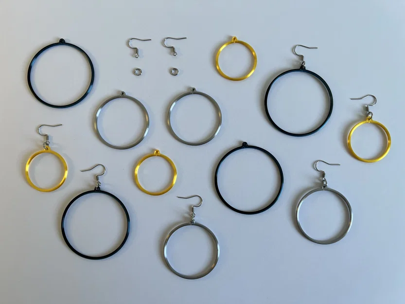 Bông tai dạng vòng (Hoop Earrings) - Tùy chỉnh tham số - Image 2
