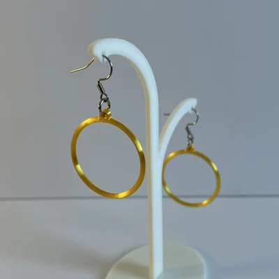 Bông tai dạng vòng (Hoop Earrings) - Tùy chỉnh tham số