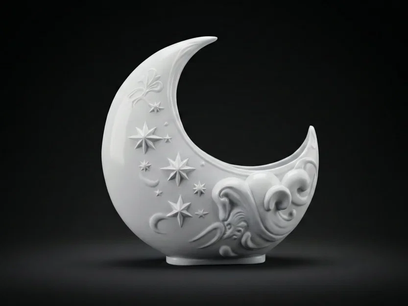 Chậu cây Mặt Trăng Khuyết (Crescent Moon Planter) - Image 3