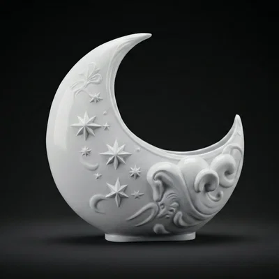 Chậu cây Mặt Trăng Khuyết (Crescent Moon Planter)