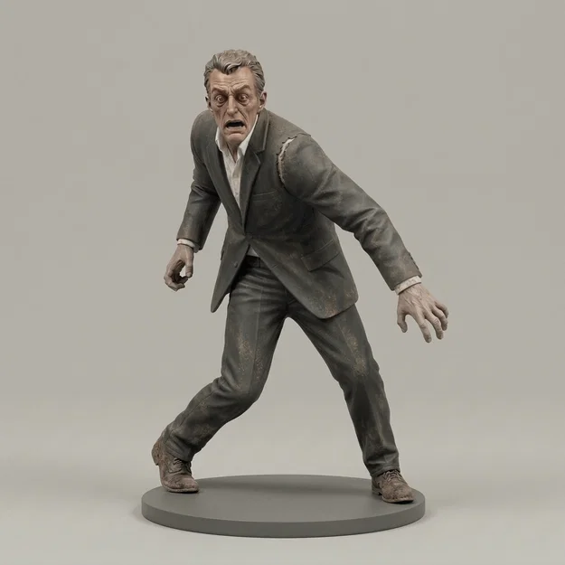 Mô hình 3D Zombie kinh điển trong Night of the Living Dead 1968 - Image 1