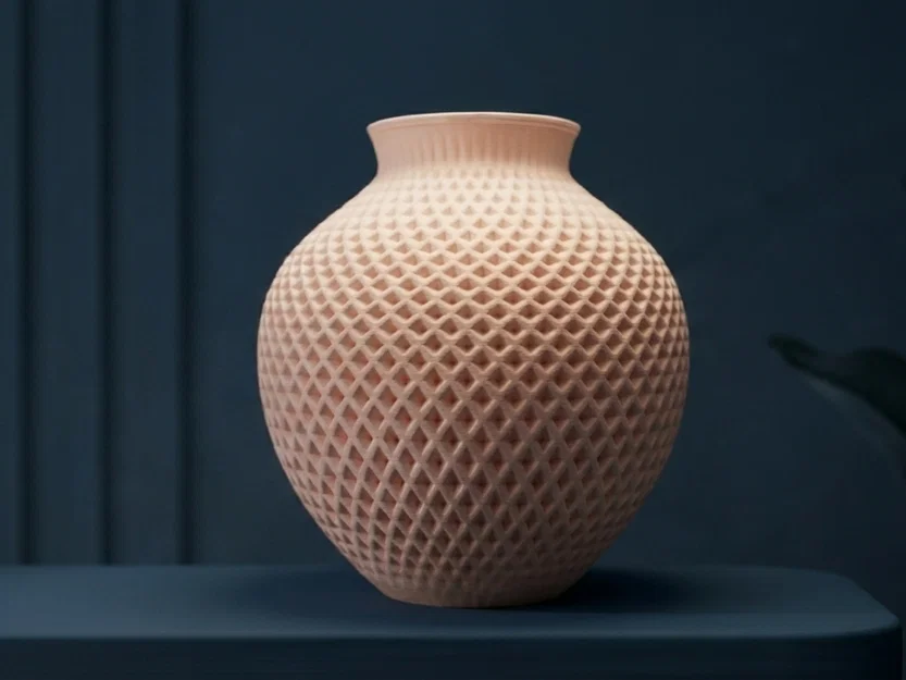 Bình hoa Golden Harvest - Thiết kế hình học hiện đại - Image 3