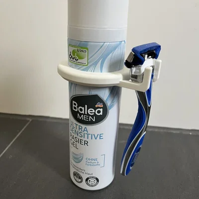 Giá đỡ dao cạo râu gắn bình kem cạo râu