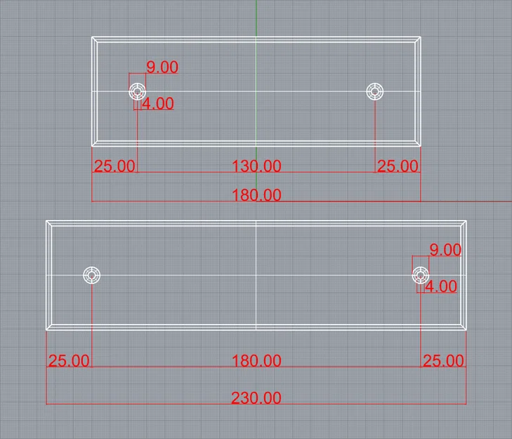 Nắp che lỗ tường cửa cuốn – (Hai phiên bản khoảng cách lỗ 130mm và 180mm) - Image 3