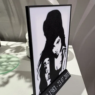 Mô hình tranh để bàn Amy Winehouse