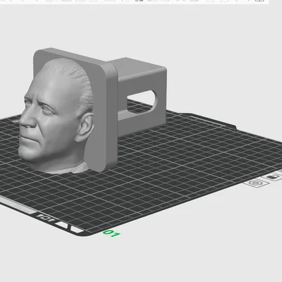 Mô hình nắp đậy thanh kéo xe hình Joe Biden in 3D độc đáo