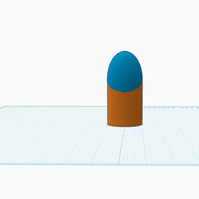 Mô hình viên đạn trang trí 3D đơn giản và tinh tế