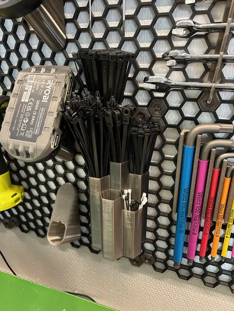 Khay 3D đựng dây rút (ziptie) gắn tường HSW tiện lợi - Image 1