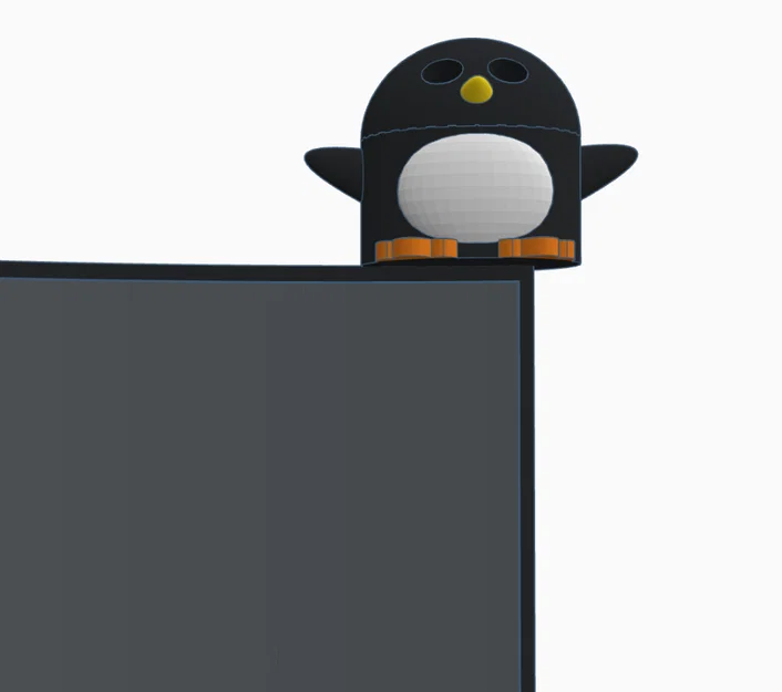 Mô hình chú chim cánh cụt trang trí màn hình máy tính xinh xắn - Image 1