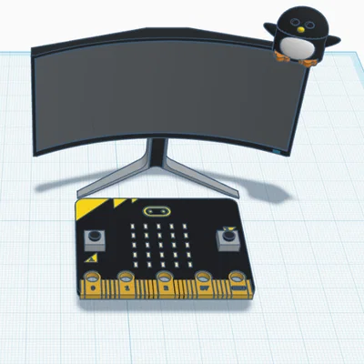 Mô hình chú chim cánh cụt trang trí màn hình máy tính xinh xắn