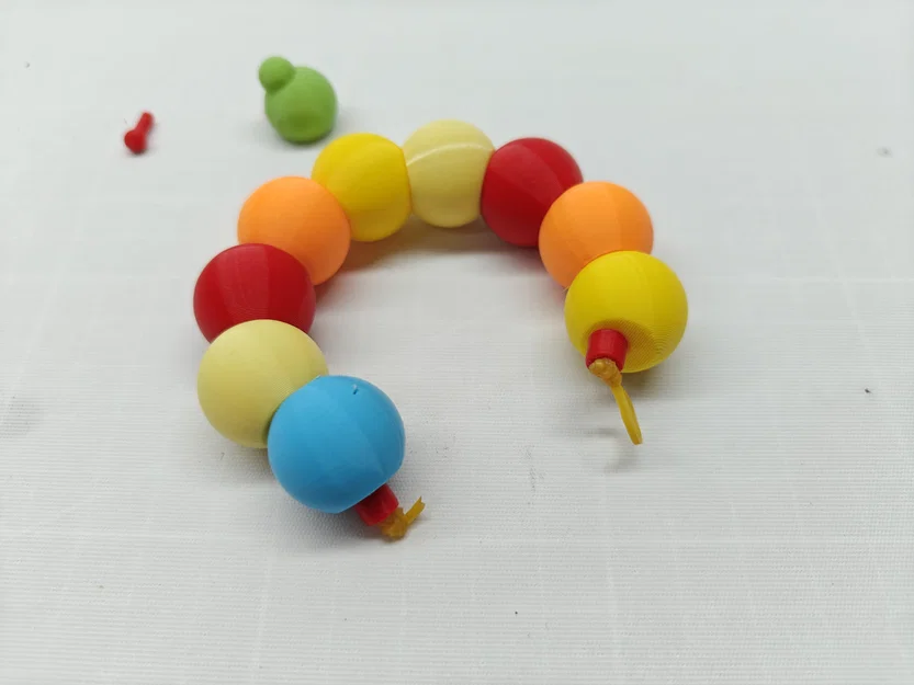 Đồ chơi giáo dục: Sâu bướm co giãn in 3D - Image 3