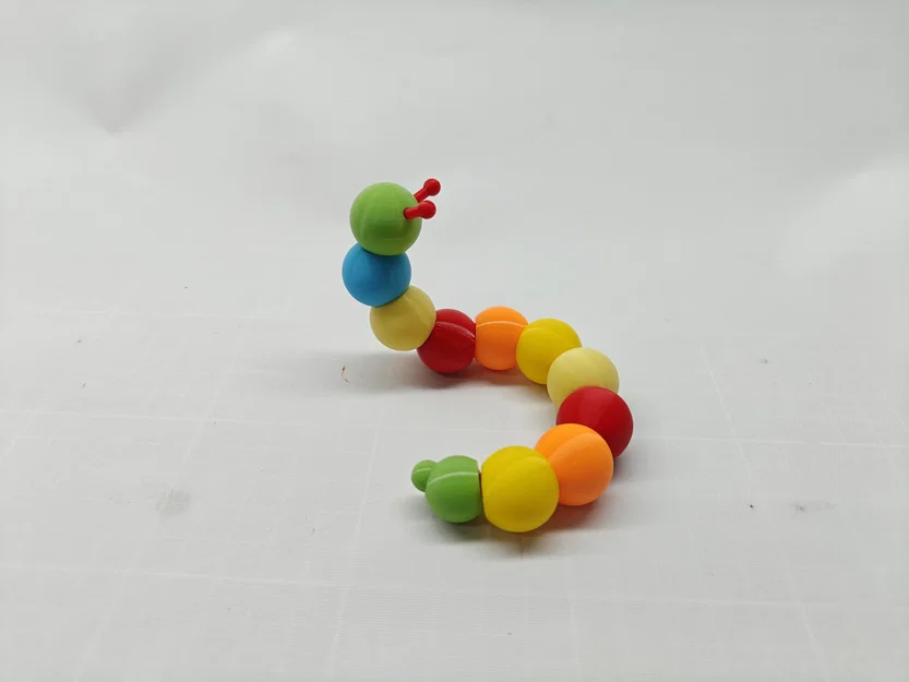 Đồ chơi giáo dục: Sâu bướm co giãn in 3D - Image 6