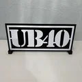 Logo UB40 - Mô hình in 3D ban nhạc Reggae huyền thoại - Thumbnail 1