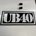 Logo UB40 - Mô hình in 3D ban nhạc Reggae huyền thoại - Thumbnail 2