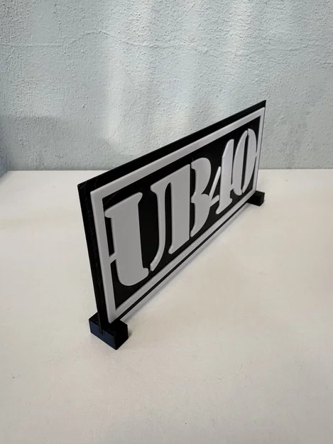 Logo UB40 - Mô hình in 3D ban nhạc Reggae huyền thoại - Image 3