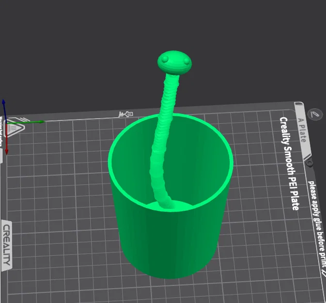 Ly nước họa tiết hình con rắn độc đáo cho máy in 3D - Image 1