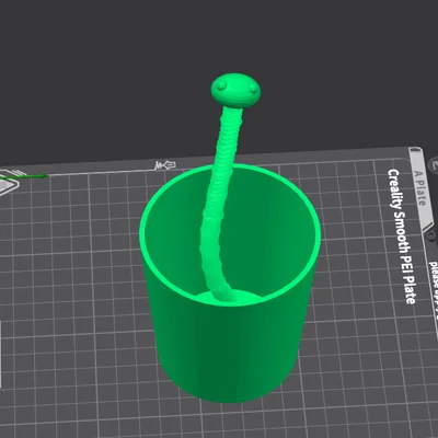 Ly nước họa tiết hình con rắn độc đáo cho máy in 3D