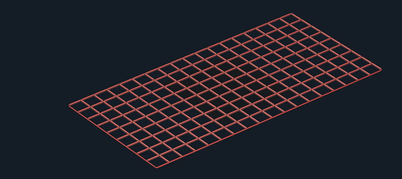 Đế lót Gridfinity 18x9 chuyên dụng cho ngăn kéo tủ đồ nghề Husky - Image 1