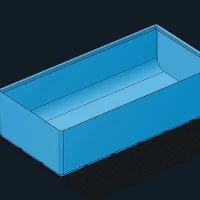 Hộp chứa đồ Gridfinity 6x9x9u Scoop Box tiện lợi cho bàn làm việc