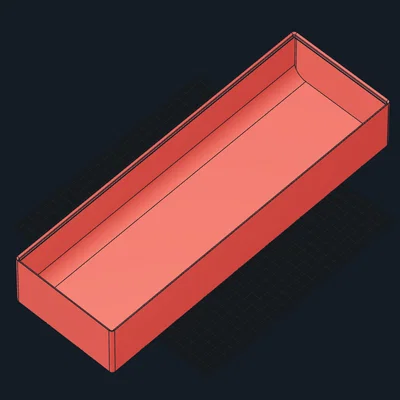 Hộp đựng đồ thông minh hệ Gridfinity 9x3x9u thiết kế vát tiện lợi