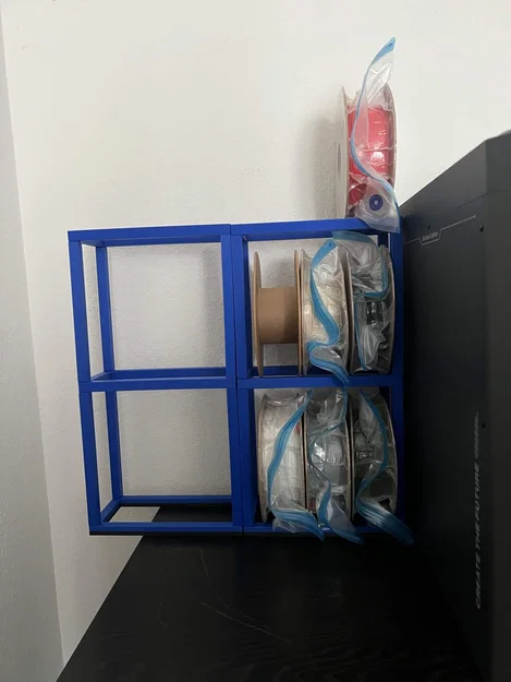 Giá Để Filament Tối Giản – 6 Cuộn chỉ với ~175g Nhựa (Có thể Chồng Tầng & Lắp Ghép) - Image 1