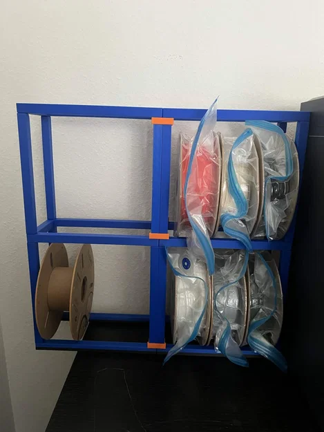 Giá Để Filament Tối Giản – 6 Cuộn chỉ với ~175g Nhựa (Có thể Chồng Tầng & Lắp Ghép) - Image 4