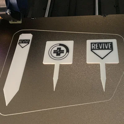 Bộ thẻ cắm chậu cây trang trí chủ đề Self Revive độc đáo cho game thủ