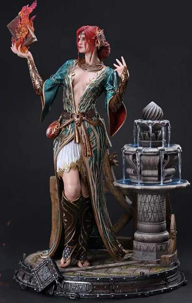Mô hình 3D Triss Merigold từ The Witcher - Sắc nét từng chi tiết - Image 1