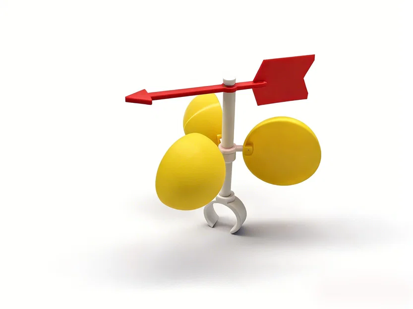 Mô hình đồng hồ đo tốc độ gió cho xe đạp – kèm 2 loại đế - 25mm - Image 1