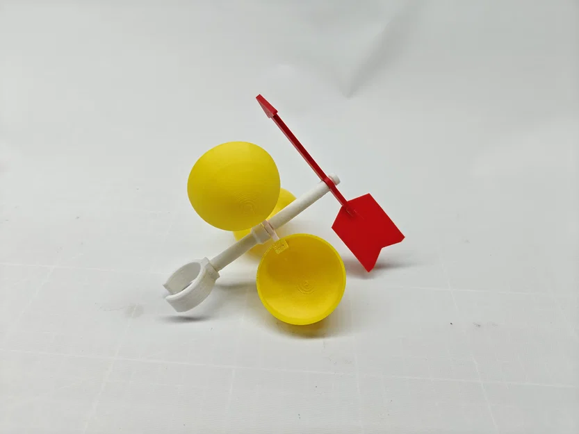 Mô hình đồng hồ đo tốc độ gió cho xe đạp – kèm 2 loại đế - 25mm - Image 3