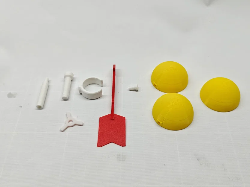 Mô hình đồng hồ đo tốc độ gió cho xe đạp – kèm 2 loại đế - 25mm - Image 4