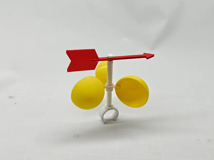 Mô hình đồng hồ đo tốc độ gió cho xe đạp – kèm 2 loại đế - 25mm - Image 5