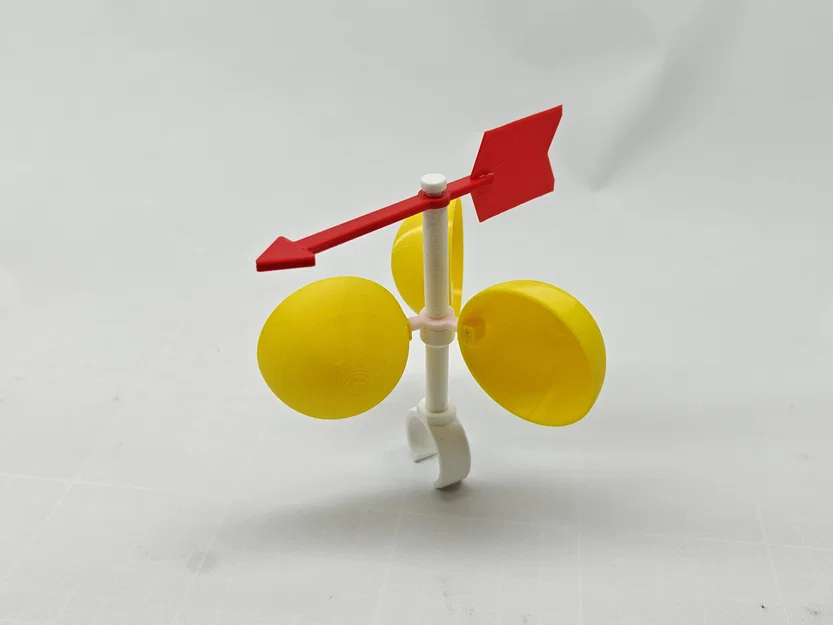 Mô hình đồng hồ đo tốc độ gió cho xe đạp – kèm 2 loại đế - 25mm - Image 6