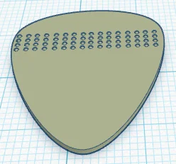 Phím gảy đàn Guitar in 3D với bề mặt chống trượt 0.8mm - Image 1