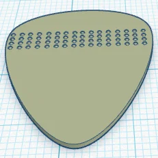 Phím gảy đàn Guitar in 3D với bề mặt chống trượt 0.8mm