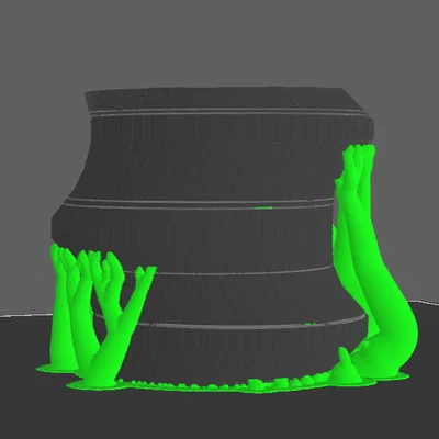 Ống cắm bút họa tiết lốp xe độc đáo - File in 3D đẹp