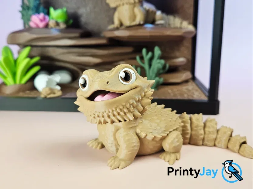 Bộ sưu tập mô hình Rồng và Kỳ nhông in 3D độc đáo - Image 1