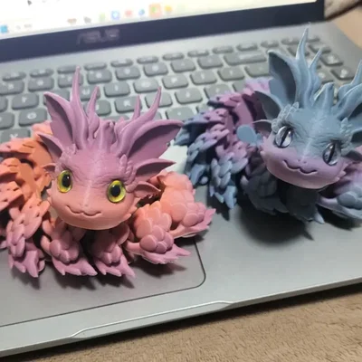 Bộ sưu tập mô hình Rồng và Kỳ nhông in 3D độc đáo