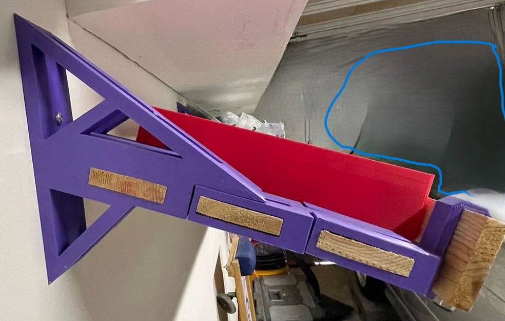 Kệ treo tường đa năng kết hợp in 3D ASA và gỗ cho gara - Image 2