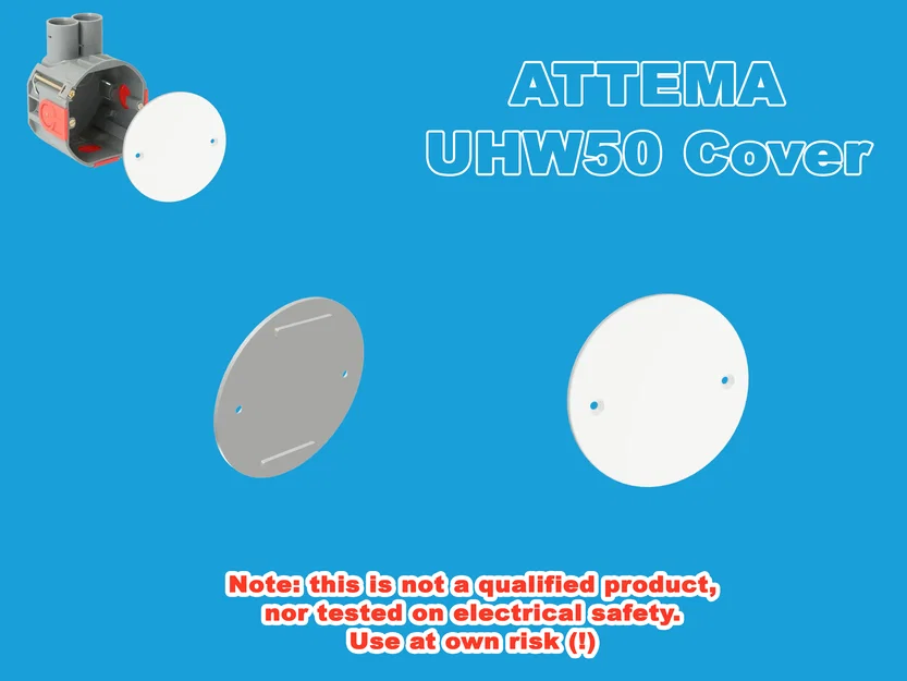 Nắp đậy cho hộp âm tường UHW50 - Image 1