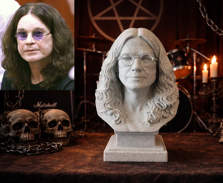 Tượng bán thân Ozzy (John Michael) Osbourne - Image 1