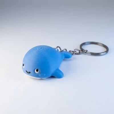 Mẫu in 3D móc khóa chú cá voi dễ thương (Cute Whale Keychain)