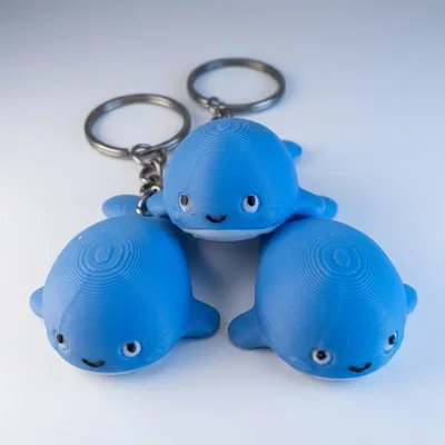 Mẫu in 3D móc khóa chú cá voi dễ thương (Cute Whale Keychain)