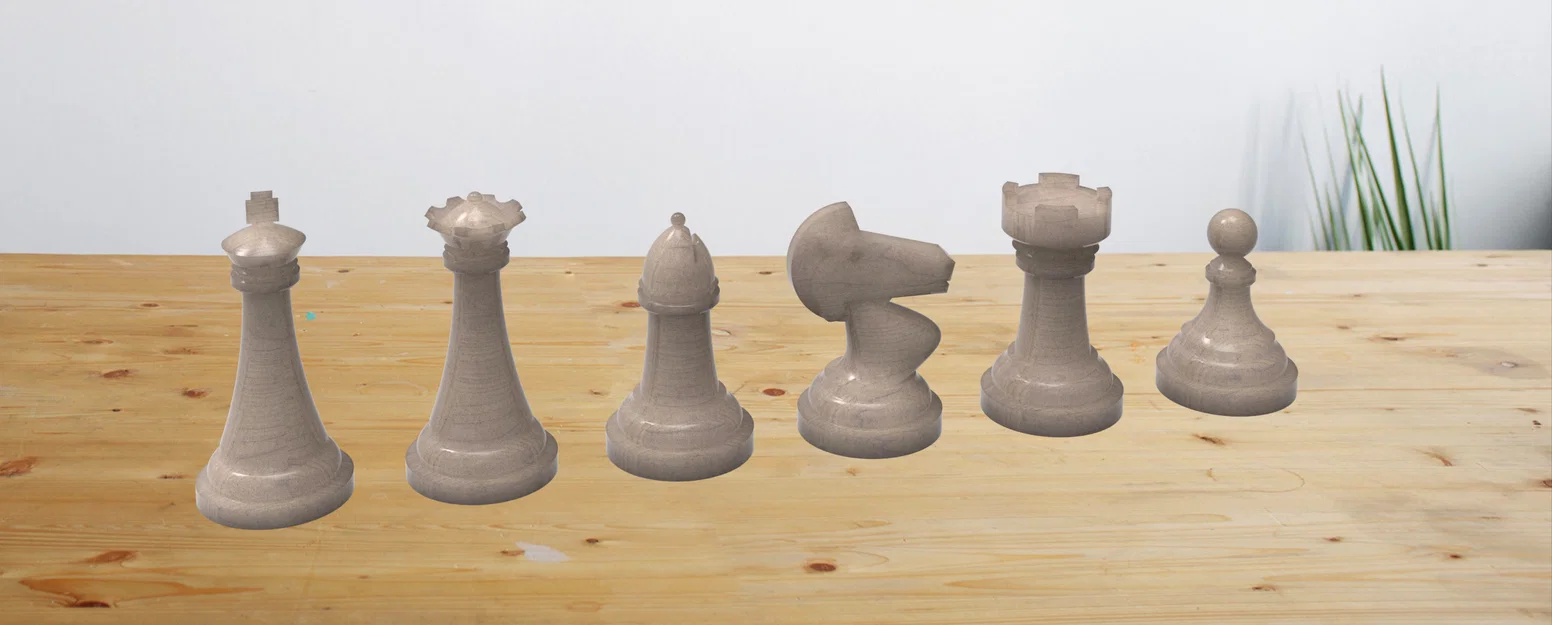Bộ mô hình 3D cờ vua cổ điển Classic Chess Set cho người đam mê - Image 3