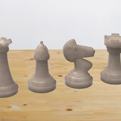 Bộ mô hình 3D cờ vua cổ điển Classic Chess Set cho người đam mê
